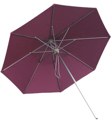 maroon umbrella
