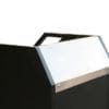 Compact Valet Podiums: Stylish stainless steel accents