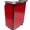 Custom Deluxe Security Desk, Colored Acrylic Panels - Red