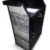 Custom Deluxe Security Desk, Laminated Panels - Antique Marula Pine