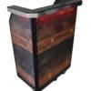 Custom Deluxe Security Desk, Laminated Panels - Antique Tobacco Pine