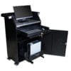 Deluxe Security Podium with keyboard tray and PC tray