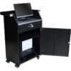 Deluxe Security Podium with keyboard tray and PC tray
