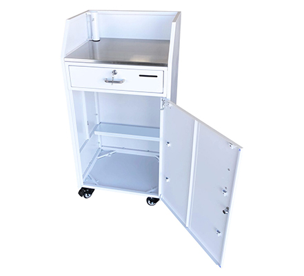 White Standard Security Podium White Standard Security Podium