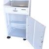 White Standard Security Podium with short shelf added