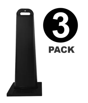 Blank Line Control Delineator Sign Base (3 Pack)
