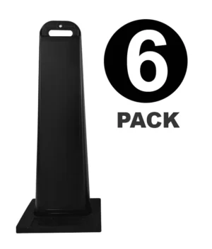 Blank Line Control Delineator Sign Base (6 Pack)