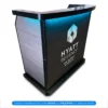 Custom Portable Professional Security Desk with LED Kit and Vinyl Print on Laminate Panels