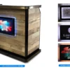 Custom Portable Professional Security Desk with LED Sign