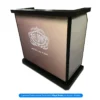 Custom Portable Professional Security Desk with Vinyl Print on Acrylic Panels