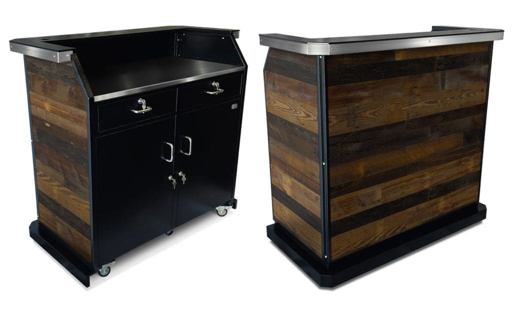 Custom Professional Security Desk - Front and Back