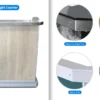 White Custom Portable Professional Security Desk - Counter Trims