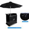 Security Podium Boss with Black Umbrella